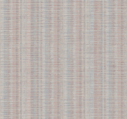Red & Blue Broken Boucle Stripe Wallpaper