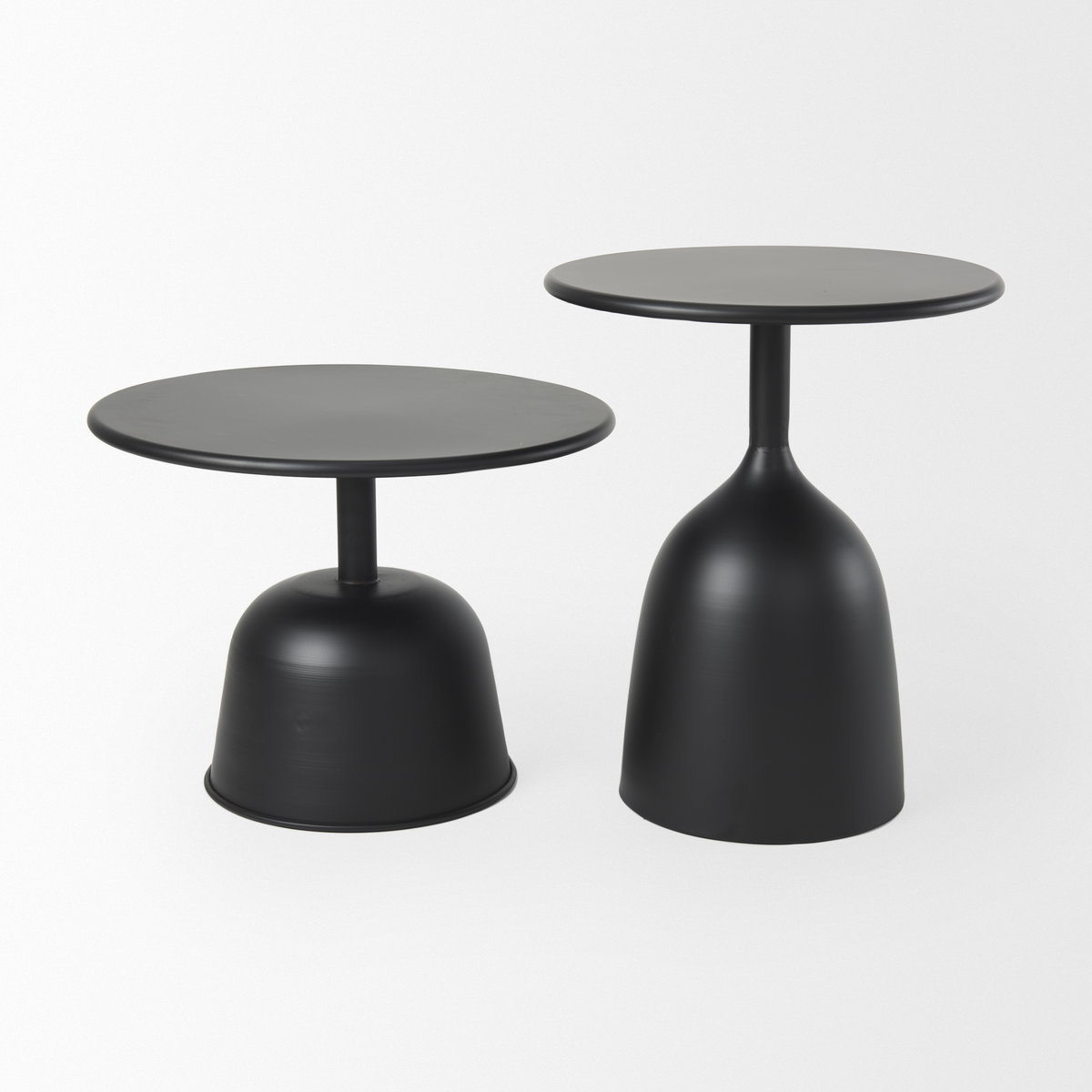 Talulla  Matte Black Metal Accent Table, Side & End Table by Mercana, 16.54" length x 16.54" width x 19.69" height View 8