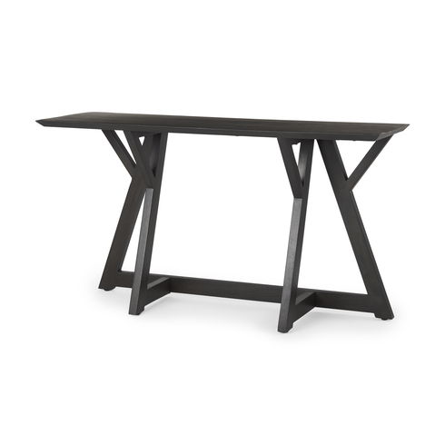 Jennings  Dark Brown Wood Console Table