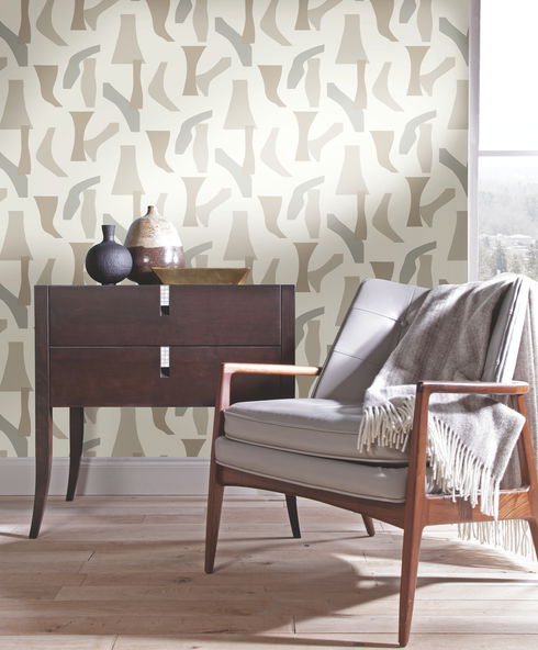 Modernist Neutral Peel & Stick Wallpaper
