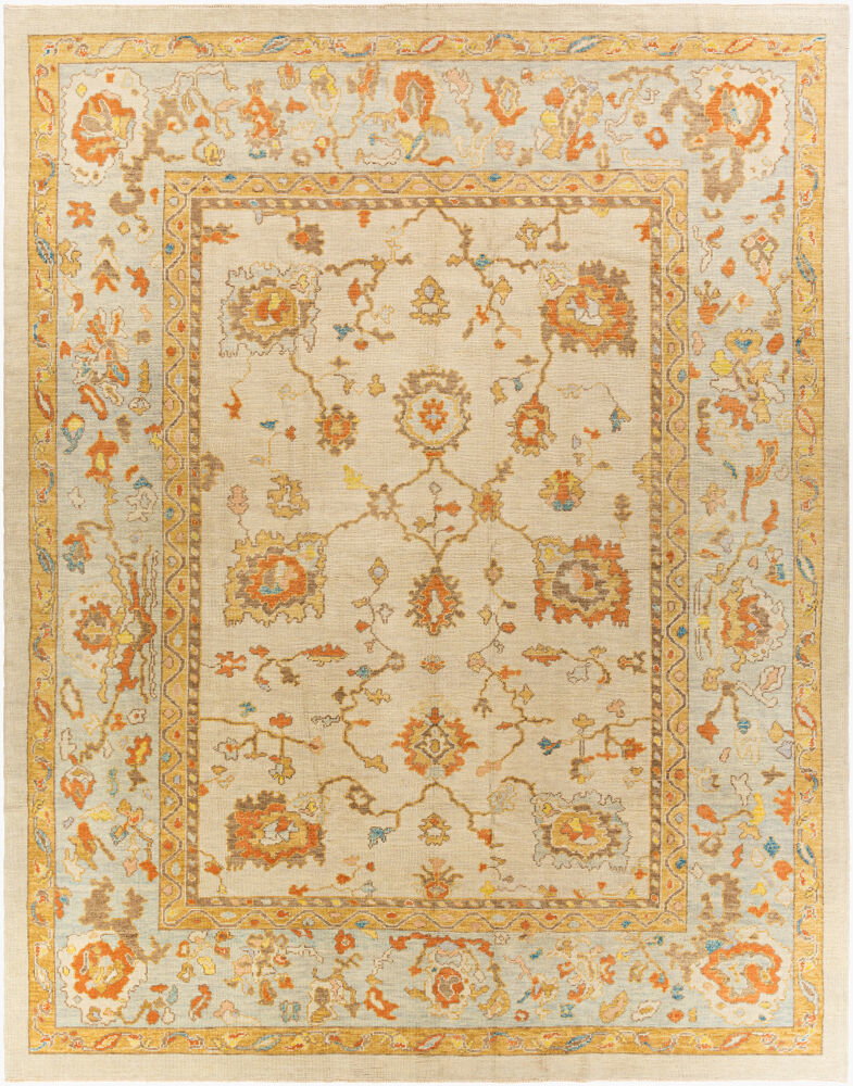 Antique One of a Kind Handmade Rug, by Surya, 13'2" length x 10'4" width