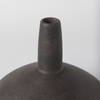 Rylee 6.9H Dark Brown Ceramic Vase, by Mercana, 7.87" length x 7.87" width x 6.89" height thumbnail 4