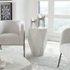 Volker White Side Table, Side & End Table by Uttermost, 18.5" width x 24" height x 17" depth thumbnail 2