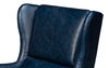 Elite Wing Lounge Chair, Chateau Blue, Seating by Sarreid, 28" length x 36" width x 40" height thumbnail 4