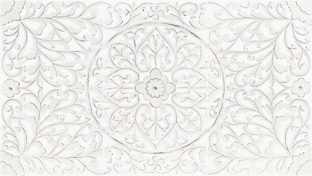 Hampi Dimensional Wall Accent, Sculptural Wall Art by Surya, 16" width x 28" height