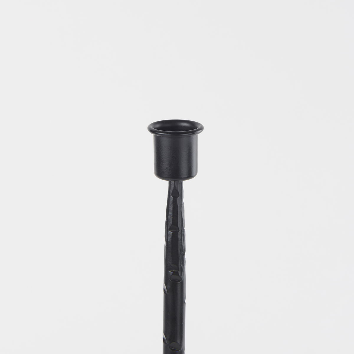 Porter  Medium Black Iron Candle Holder, Candles & Candle Holder by Mercana, 5" length x 5" width x 18" height View 7