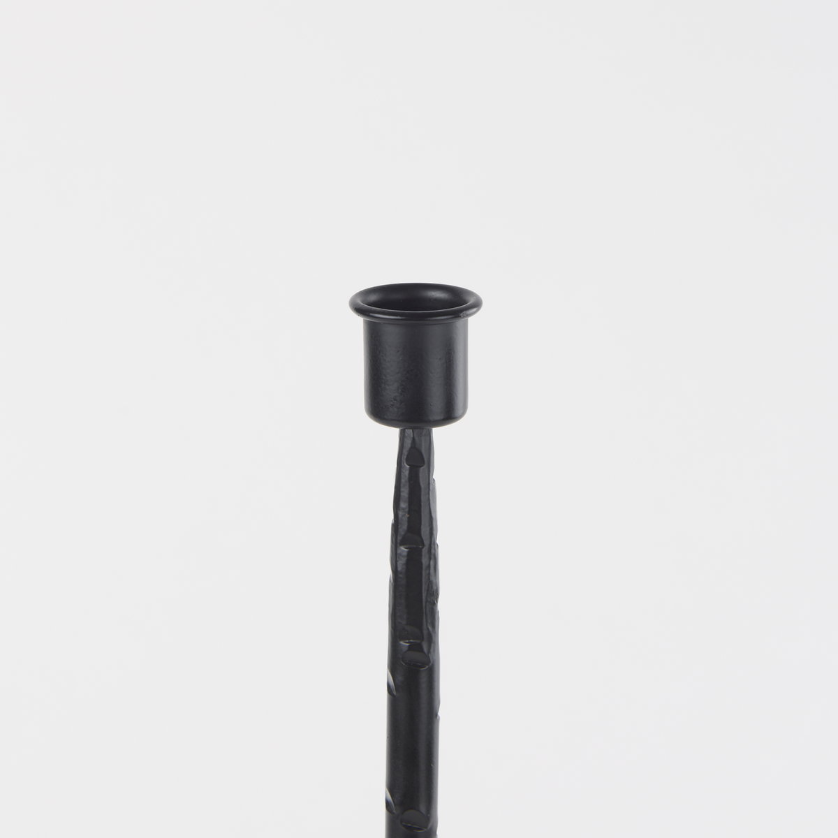 Porter  Medium Black Iron Candle Holder, Candles & Candle Holder by Mercana, 5" length x 5" width x 18" height View 7