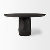 Fitzgerald 60' Round Brown Solid Wood Top & Base Dining Table thumbnail 3
