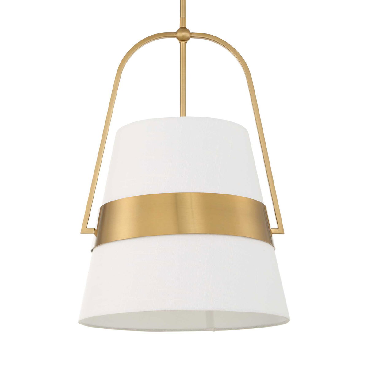 Harness 1 Light Shade Pendant, Ceiling Light by Uttermost, 23.25" height x 15" diameter View 3