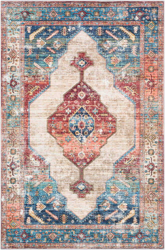 Erin Machine Woven Rug, by Surya, 1'3.75" length x 1'3.75" width