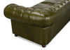 Savile Leather Sofa, Green, Sofas & Sectional by Sarreid, 103" length x 39" width x 29" height thumbnail 6
