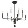 Ebony Elegance 8 Light Chandelier thumbnail 3