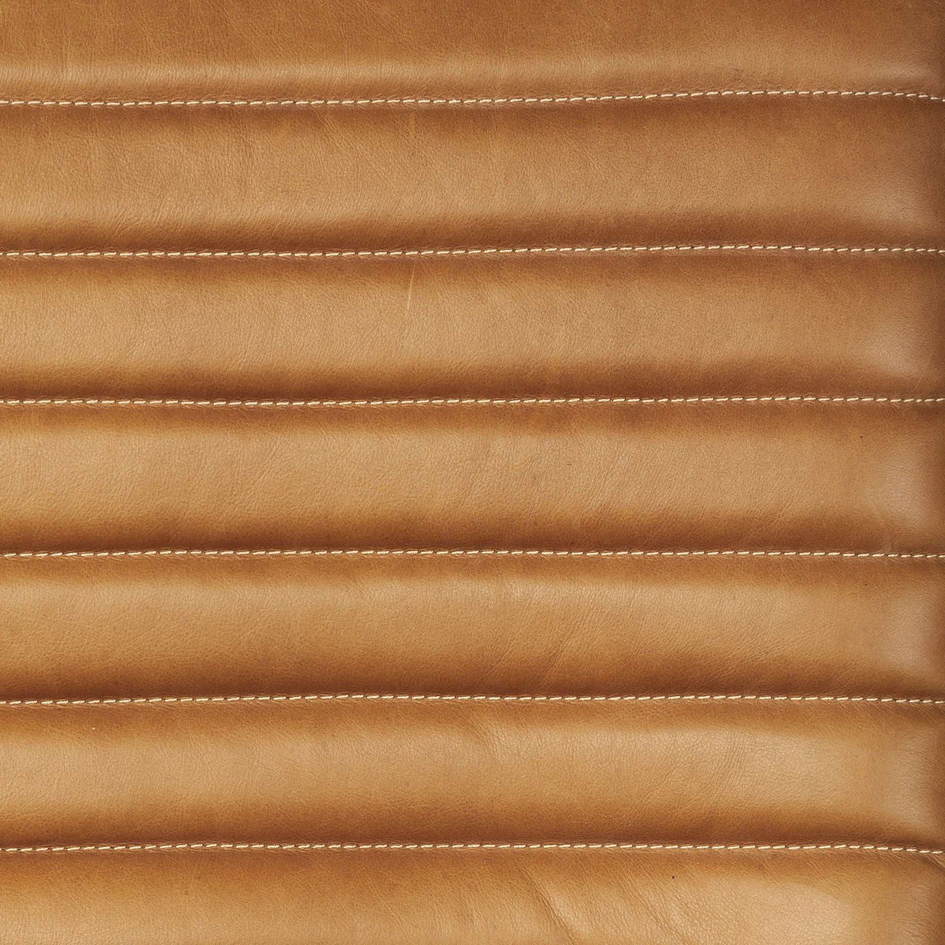 Grosjean Brown Leather Wrap Metal Frame Accent Chair, by Mercana, 27.56" length x 37.01" width x 34.65" height View 12