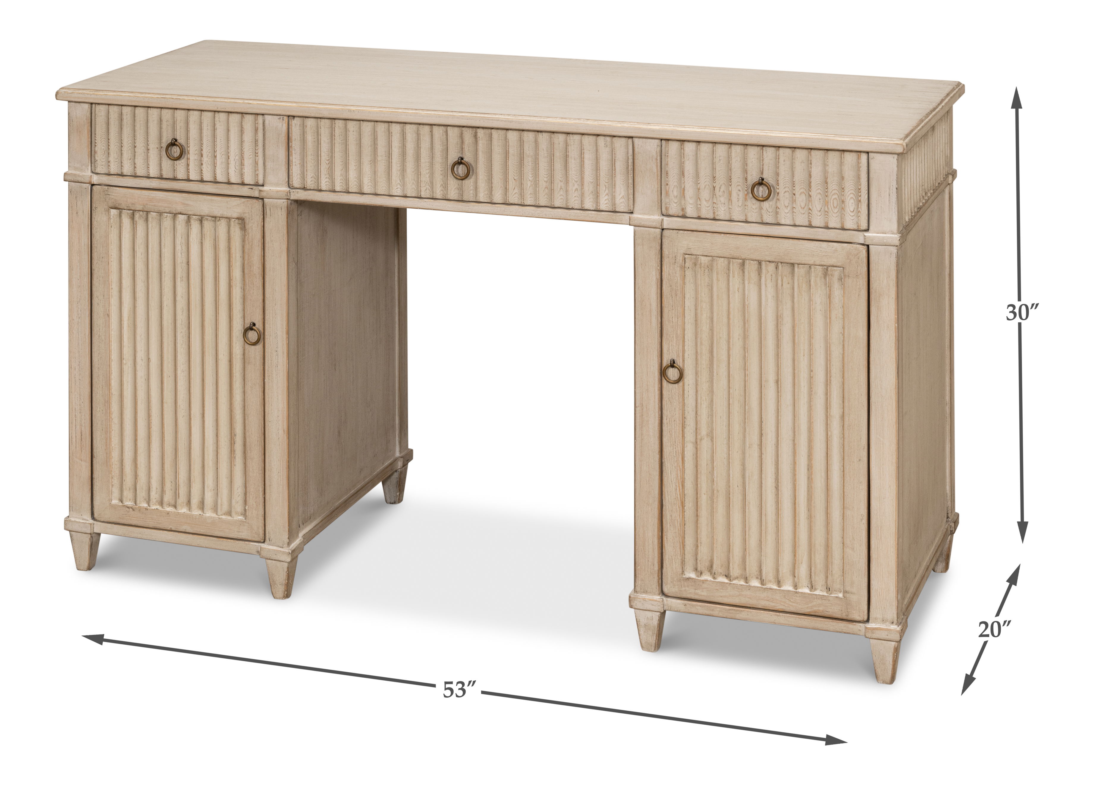 Inspire Desk  Stone Grey large image 