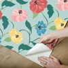 Jungle Garden Sky Blue Peel & Stick Wallpaper thumbnail 5