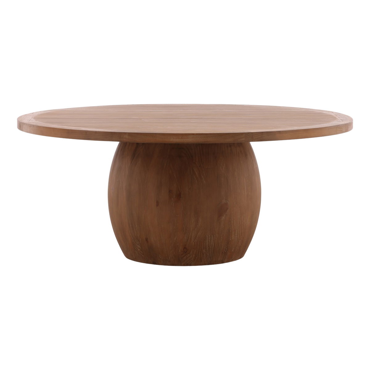 Belize Dining Table Brown, by Dovetail, 71.75" width x 30" height x 71.75" diameter x 71.75" depth View 1