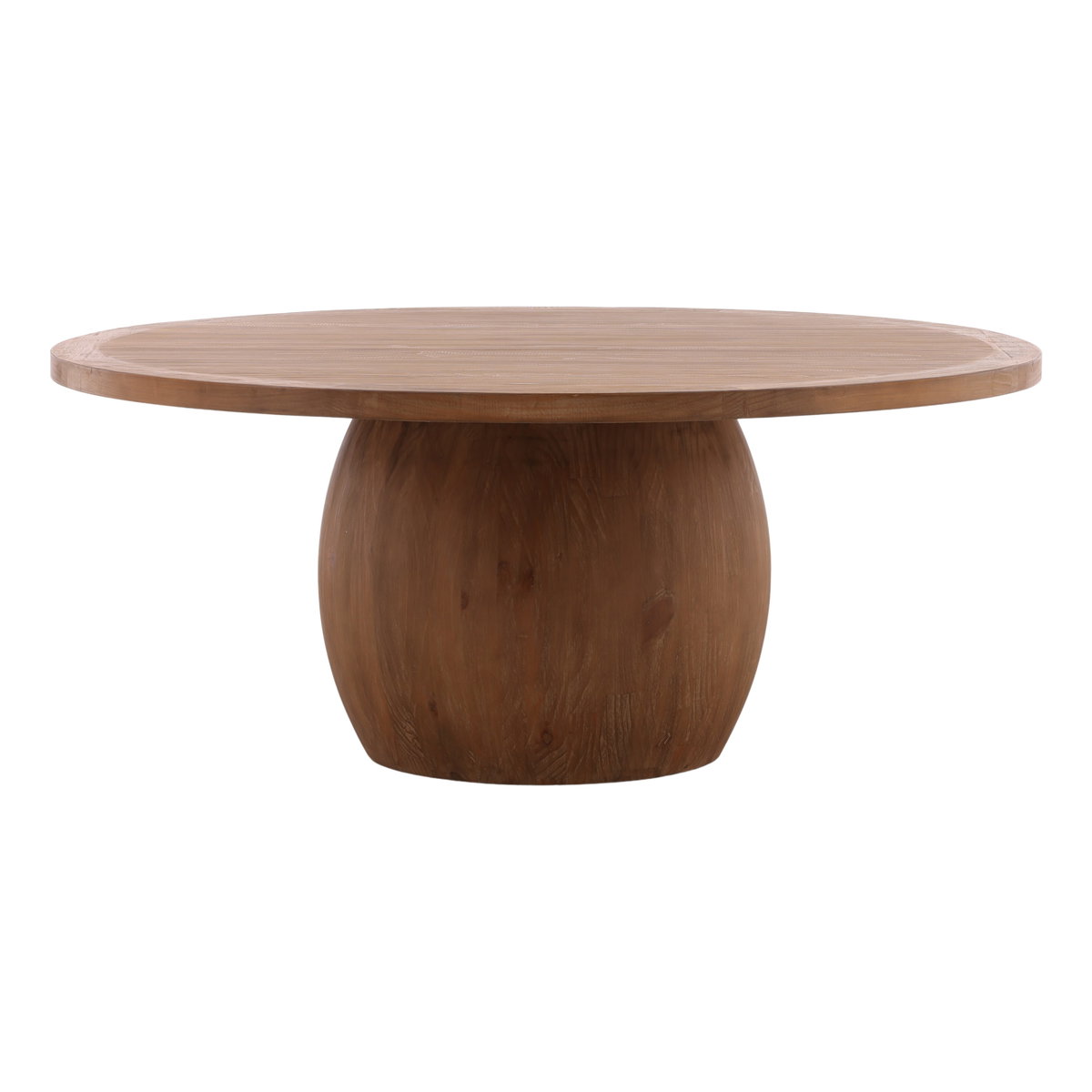 Belize Dining Table Brown, by Dovetail, 71.75" width x 30" height x 71.75" diameter x 71.75" depth View 1