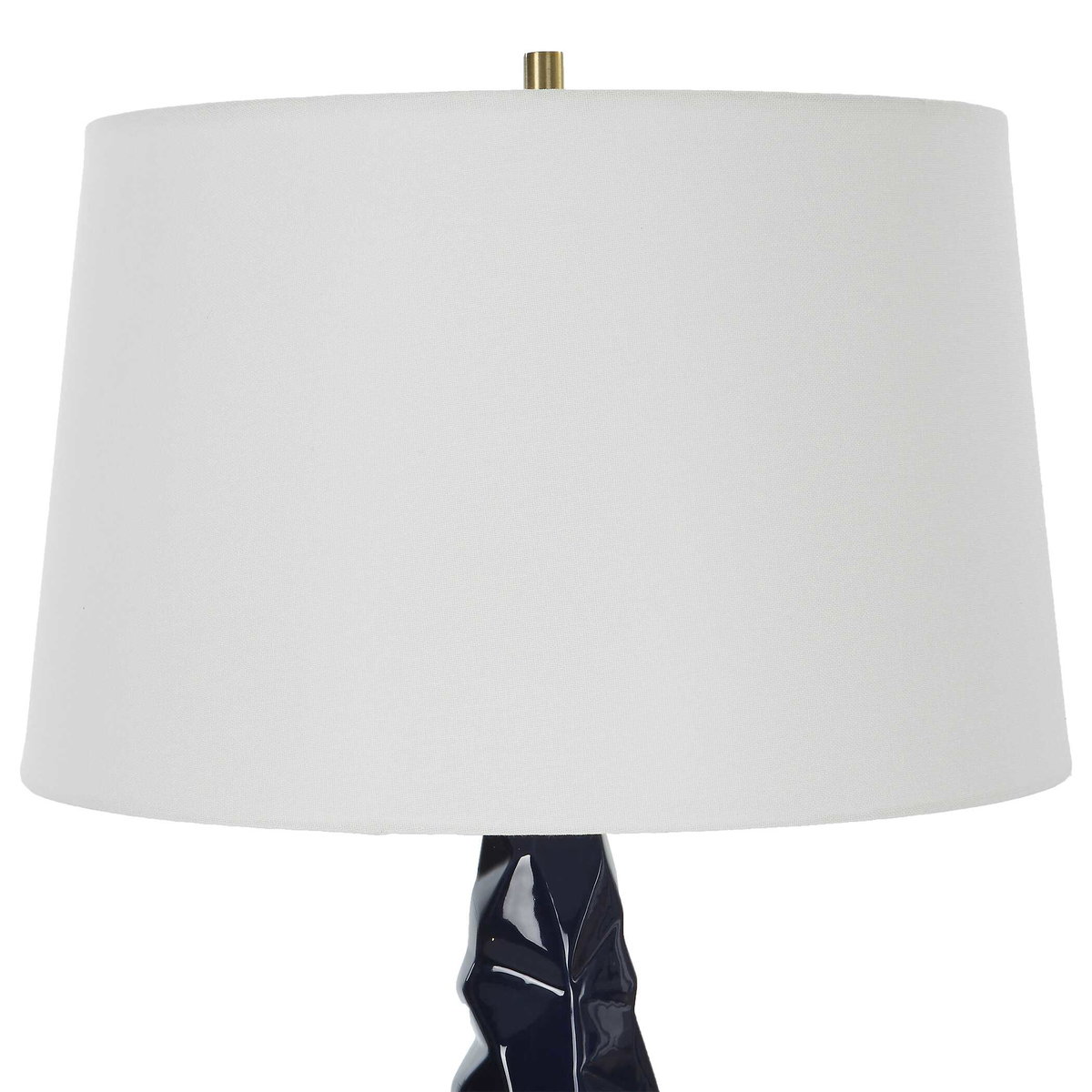 Kavos Geometric Blue Table Lamp, by Uttermost, 1'4" width x 2'7" height x 1'4" depth View 6