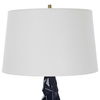 Kavos Geometric Blue Table Lamp, by Uttermost, 16" width x 31" height x 16" depth thumbnail 6