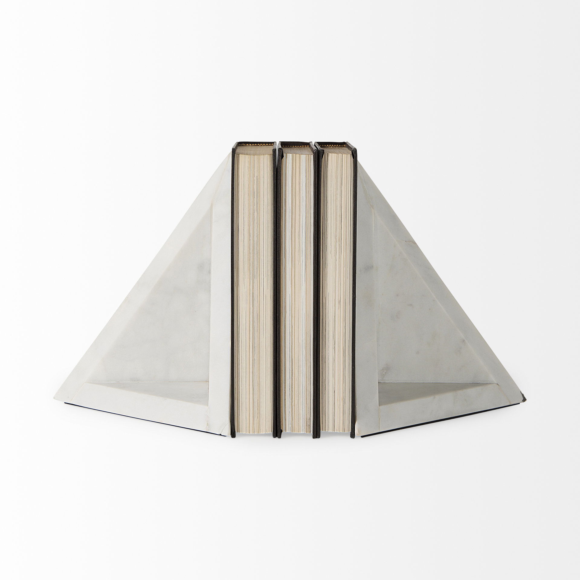 Sophia 8.0'L x 6.0'W x 7.0'H Marble Set Of Two Bookends, by Mercana, 8" length x 6" width x 7" height View 4