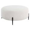 Arles Large Plush White Ottoman, by Uttermost, 40" width x 18" height x 40" depth thumbnail 6