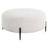 Arles Large Plush White Ottoman, by Uttermost, 40" width x 18" height x 40" depth thumbnail 6