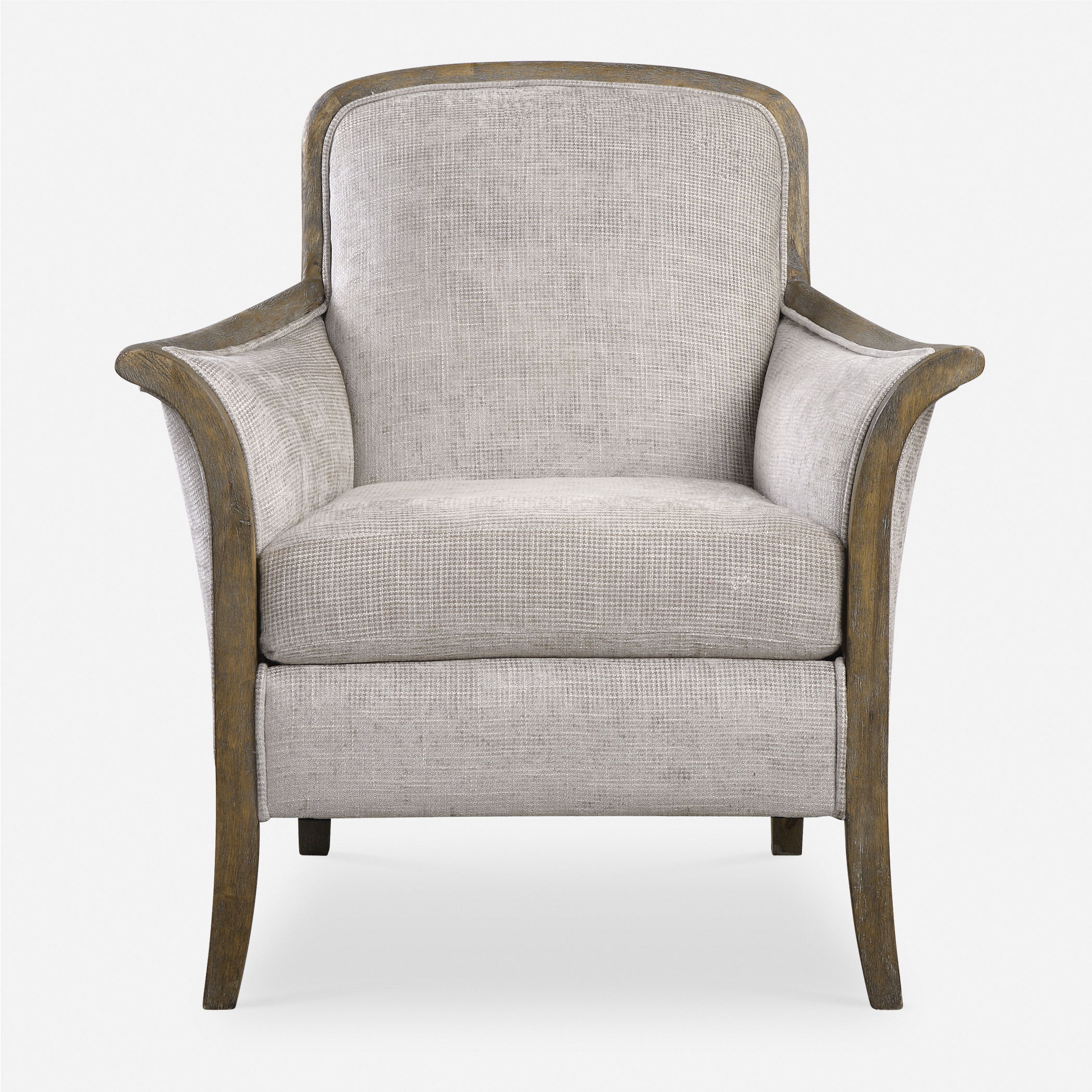Brittoney Taupe Armchair, Furniture by Uttermost, 32" width x 35" height x 30.5" depth View 1