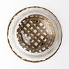 Reena II Large Gold Woven Metal Base Table Candle Holder thumbnail 4