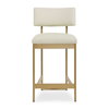 Apsley Gold Counter Stool, Counter & Bar Stool by Uttermost, 18" width x 36.75" height x 22.5" depth thumbnail 1
