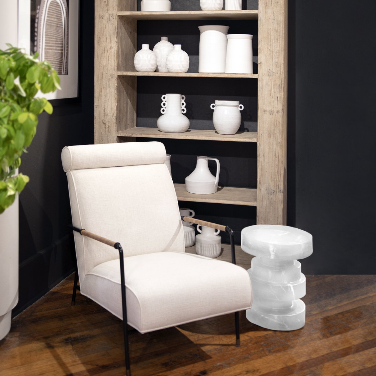 Amaya Bookcase, Shelving & Bookcase by Dovetail, 48" width x 88" height x 16" depth View 6