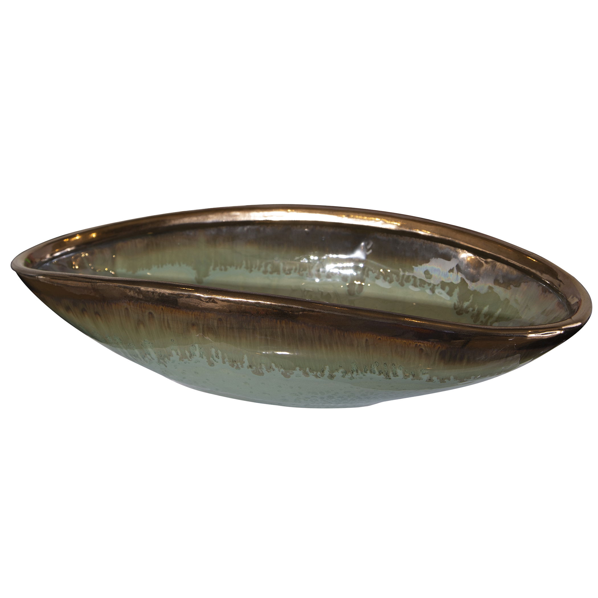 Iroquois Green Glaze Bowl large image 
