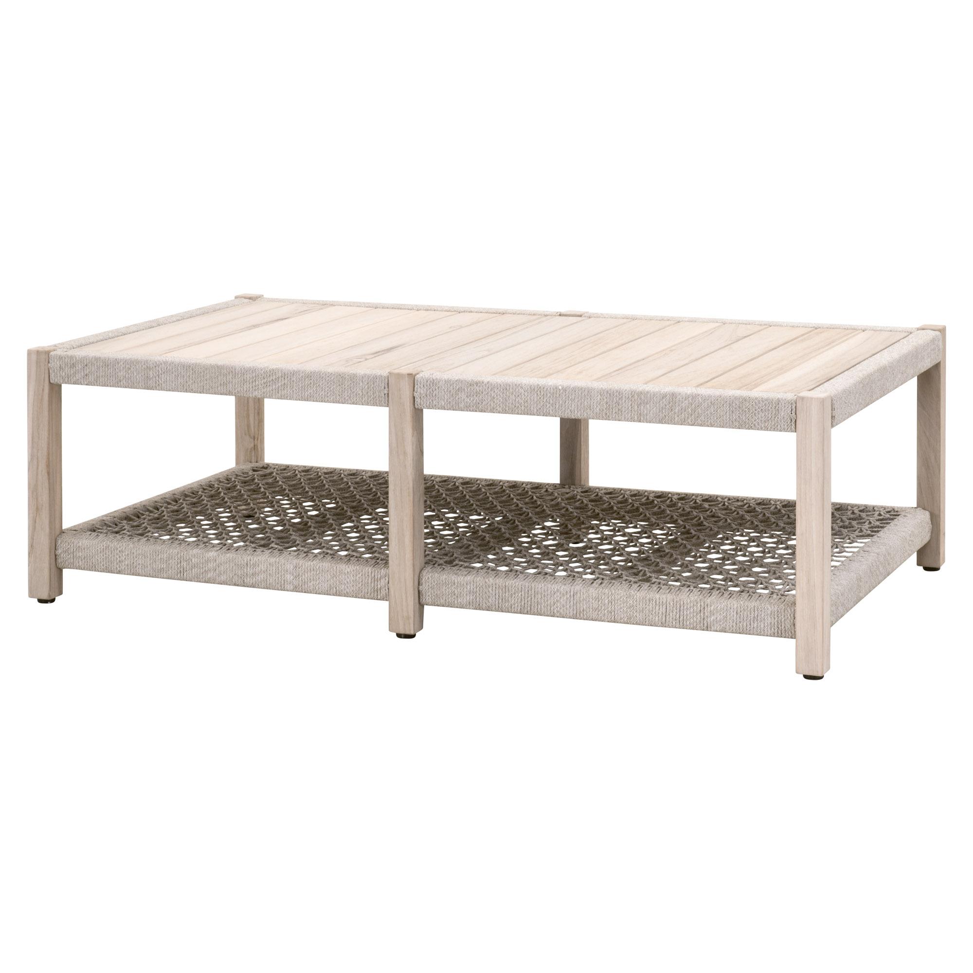 Wrap Outdoor Coffee Table, by Essentials for Living, 56.25" width x 17.75" height x 32.25" depth View 2