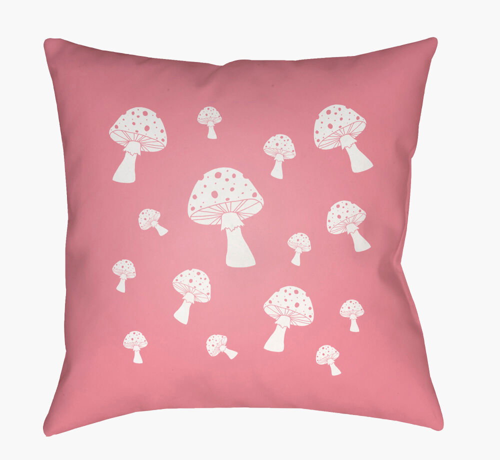 Mushrooms Accent Pillow, Decorative Pillow by Surya, 20" length x 20" width