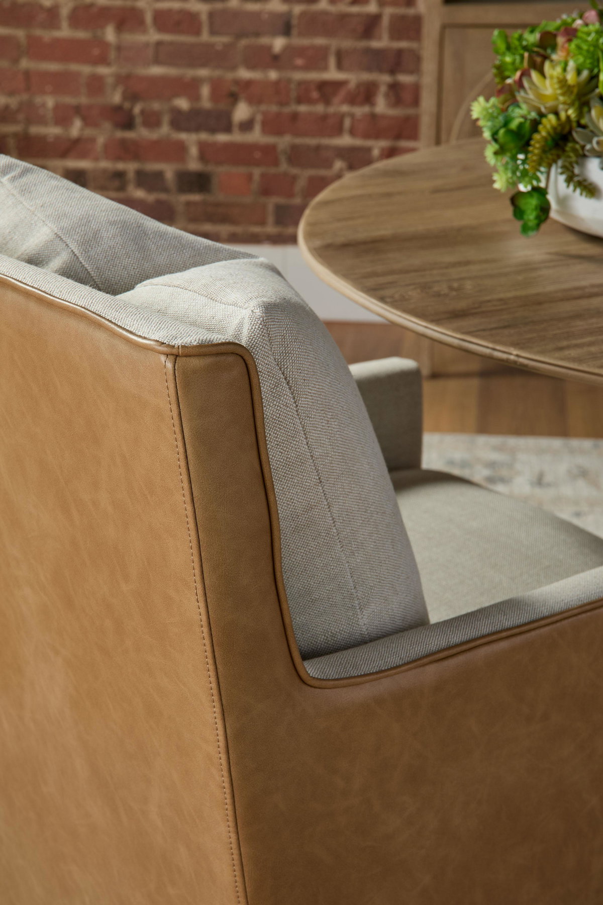 Harmony Arm Chair With Casters, Dining Chair by Essentials for Living, 24" width x 35.25" height x 28" depth View 10