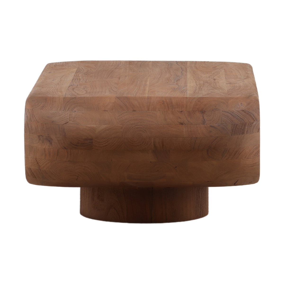 Ronin Coffee Table Brown, by Dovetail, 58" width x 15.5" height x 28" depth View 3