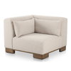 June Corner Chair Oatmeal, Sectional Sofa by Moe's Home, 40" width x 30" height x 40" depth thumbnail 2
