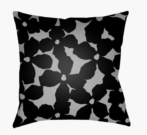 Moody Floral Accent Pillow
