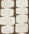Mid-Century Beads Brown Peel & Stick Wallpaper, by York Wall, 18' length x 1'8.5" width x 0.02" depth thumbnail