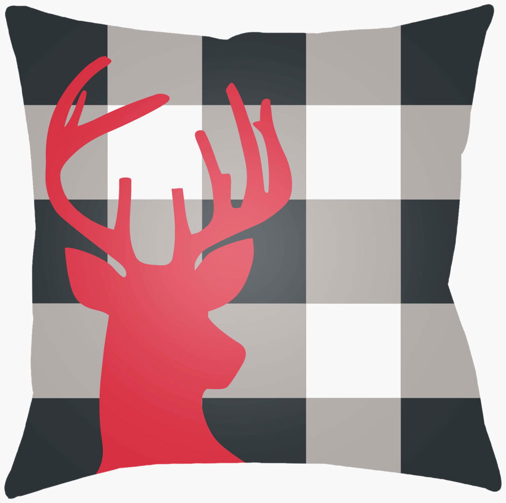 Reindeer Buffalo Accent Pillow large image 