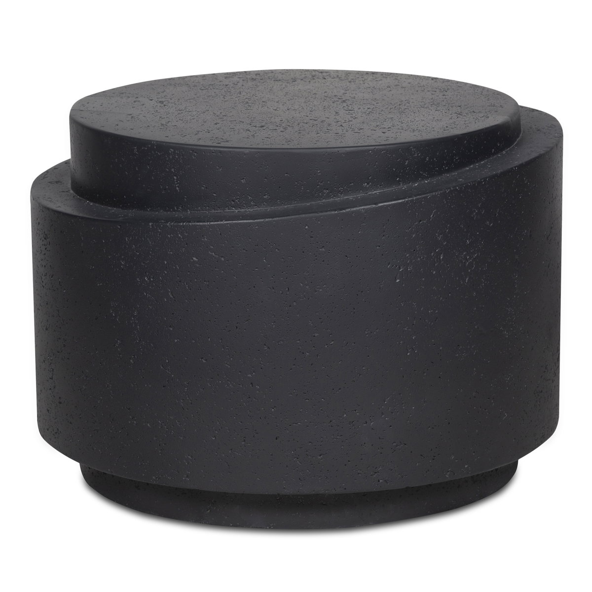 Cosmo Outdoor Accent Table Black, Side & End Table by Moe's Home, 25" width x 17.5" height x 25" depth View 1