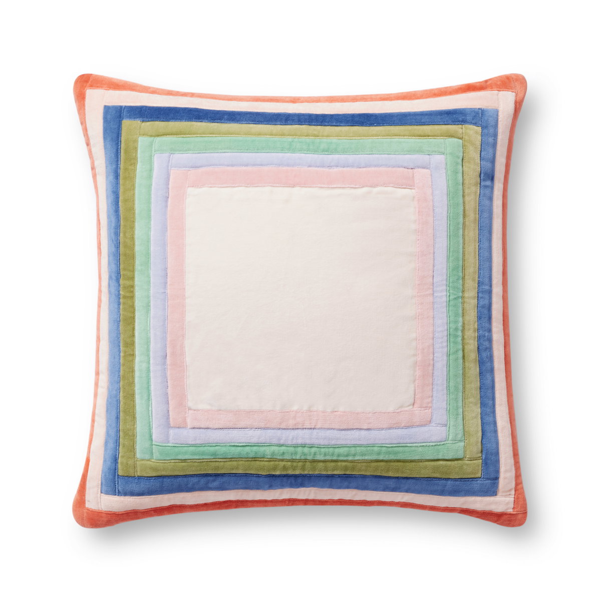 Rifle Paper Co. x Loloi No Name Pillow, Decorative Pillow, 22" length x 22" width View 1