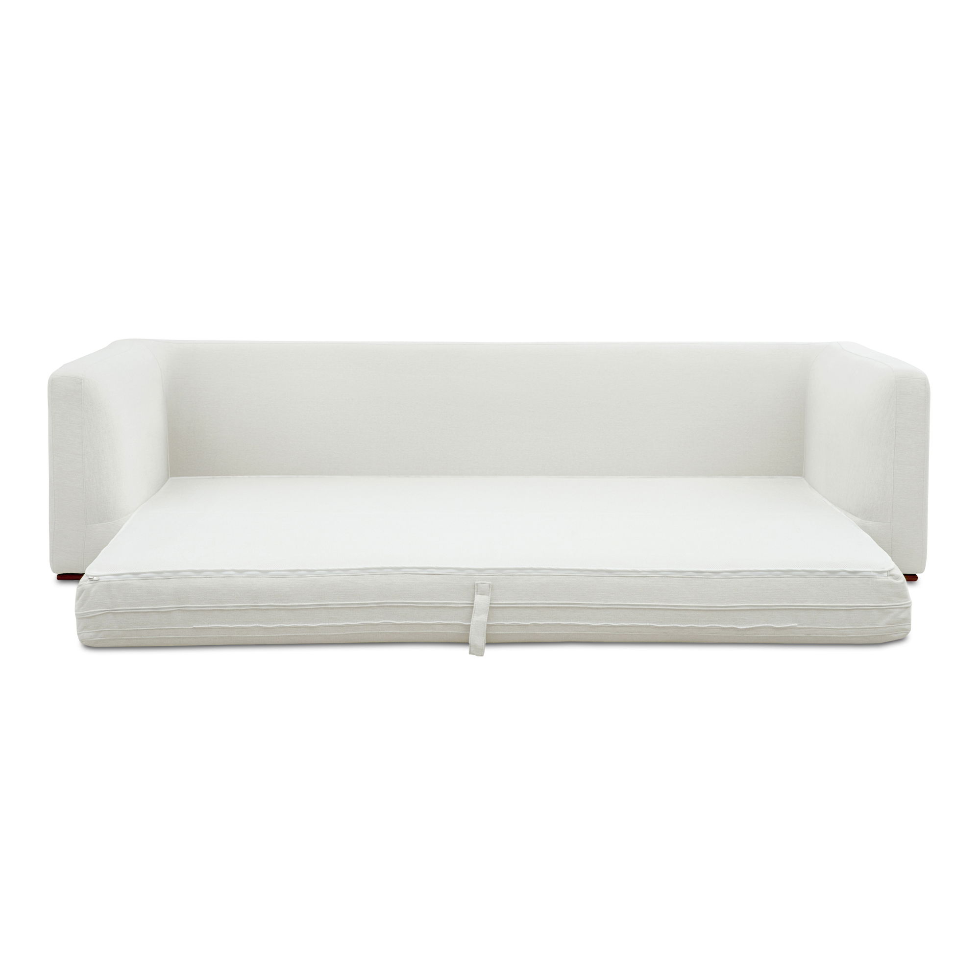 Rue Sleeper Sofa Off White, Sofa Bed by Moe's Home, 97.5" width x 25" height x 40.5" depth View 5