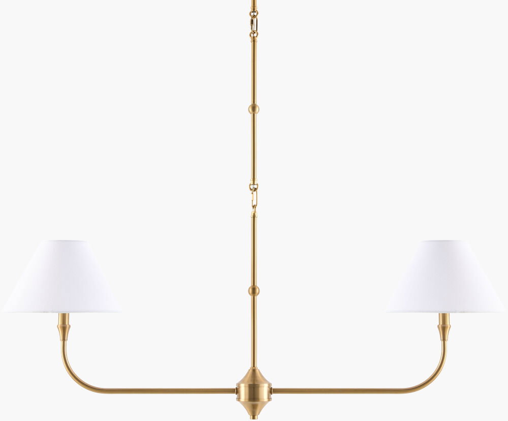 The Palotas Chandelier, by Surya, 10" length x 40" width x 14" height