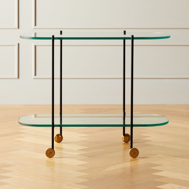 Online Designer Combined Living/Dining Prong Glass Bar