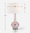 Rosa Pink Glass Table Lamp thumbnail 2
