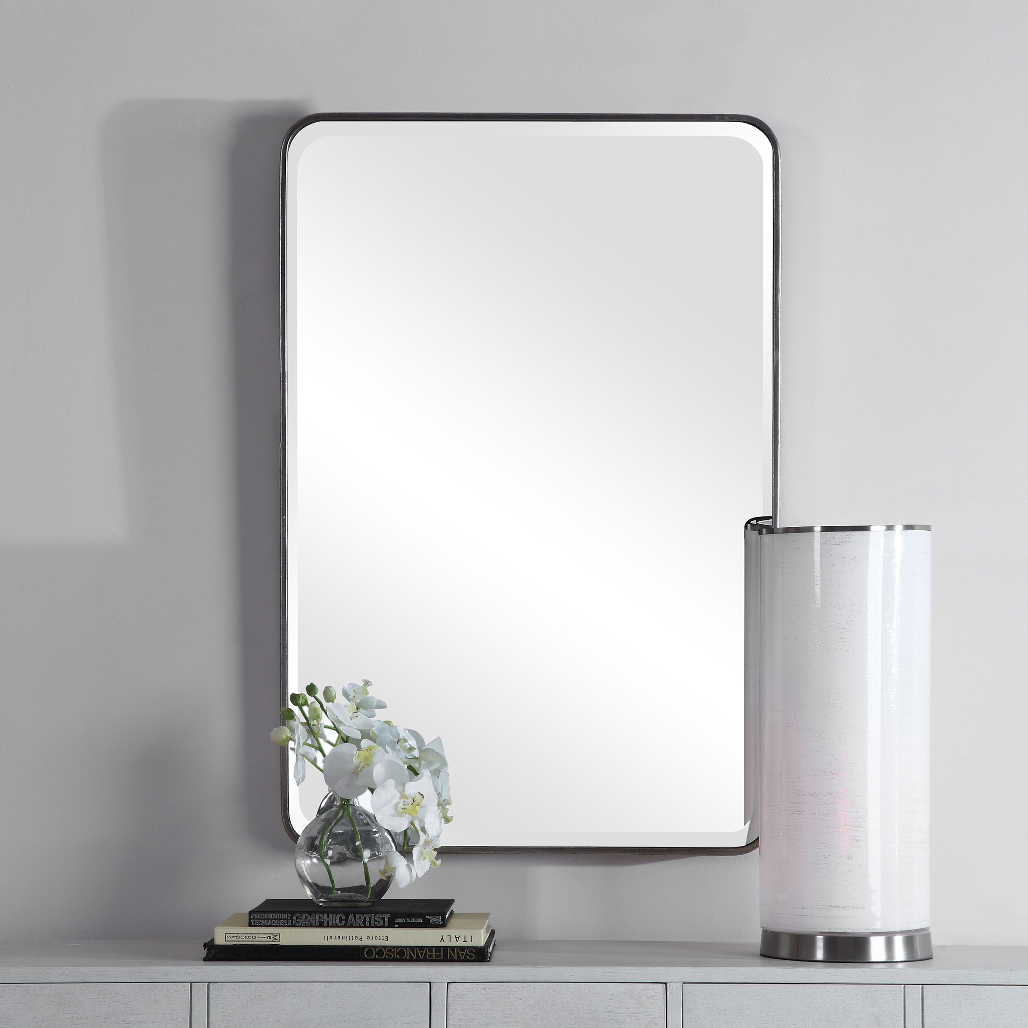 Aramis Silver Mirror, by Uttermost, 24" width x 36.25" height x 2" depth View 2