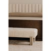 Priya Bench Off White, Benche by Moe's Home, 55.9" width x 16.5" height x 20.5" depth thumbnail 6