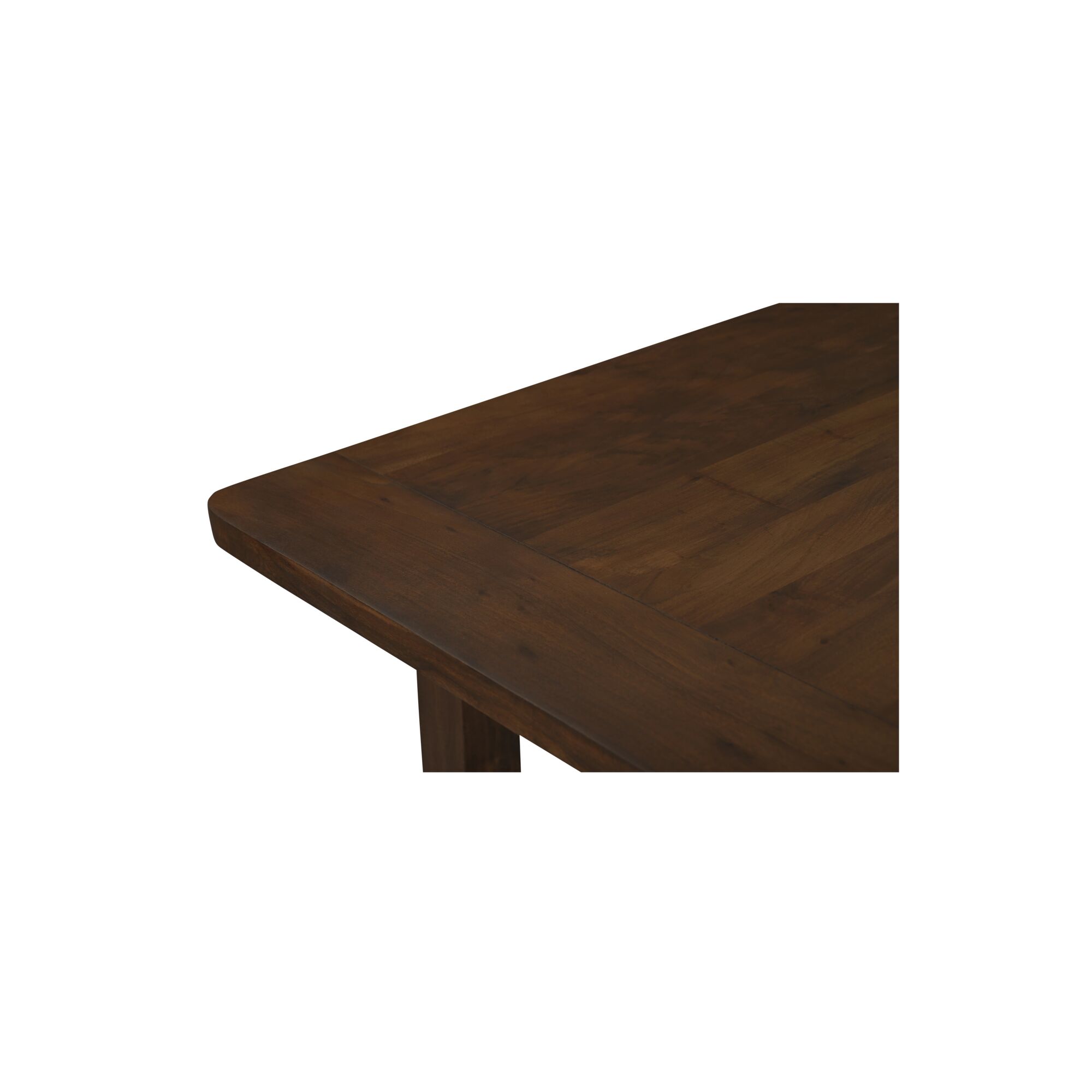 Wilson Dining Table Small Warm Brown, by Moe's Home, 98" width x 30" height x 40" depth View 4