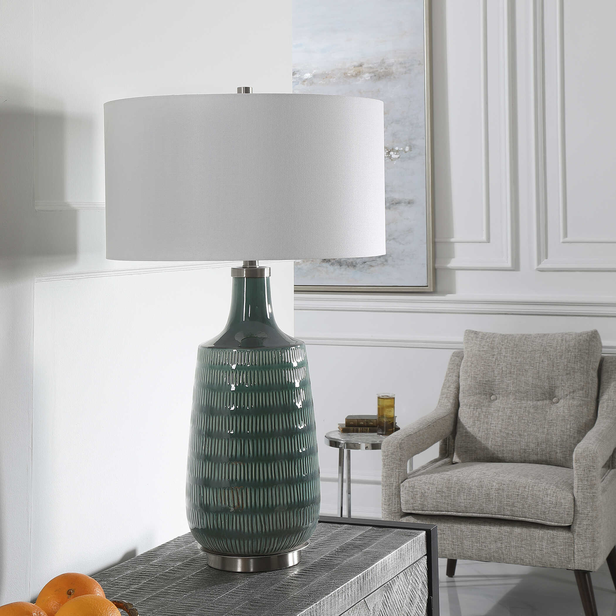 Scouts Deep Green Table Lamp large image 