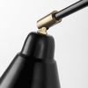 Cobalt 6L x 32W Black Metal Cone Shaped Swivel Wall Sconce thumbnail 8